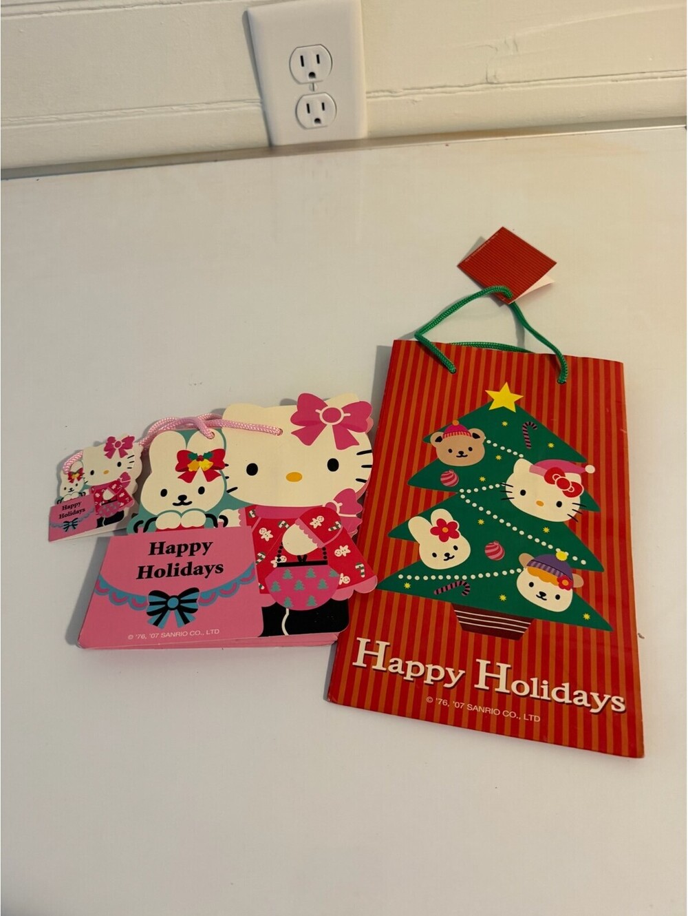 2007 Hello Kitty Holiday Gift Bags Lot of 2
